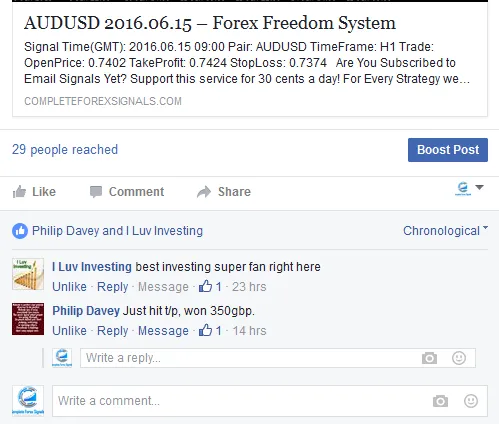 Complete Forex Signals Facebook