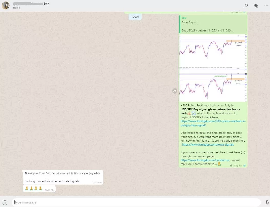 ForexGDP trading results