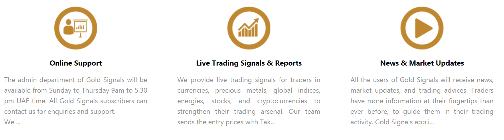 Gold Signals presentation