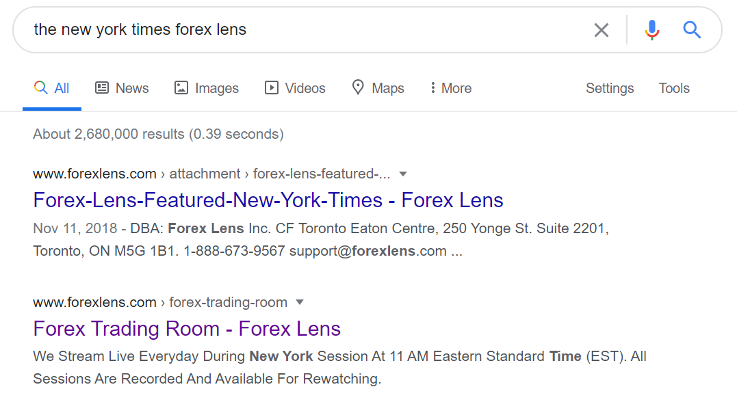 Forex Lens Google