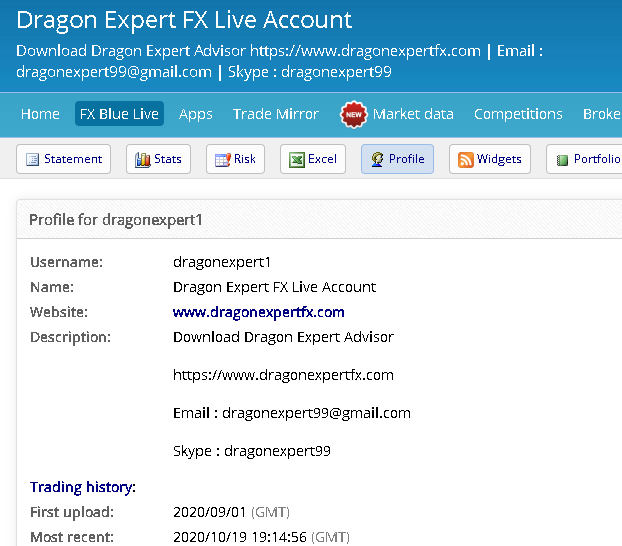 Dragon Expert Trading Results
