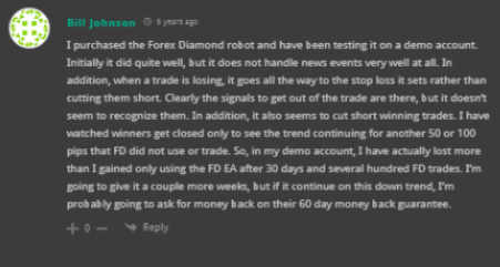 Forex Diamond Customer Reviews