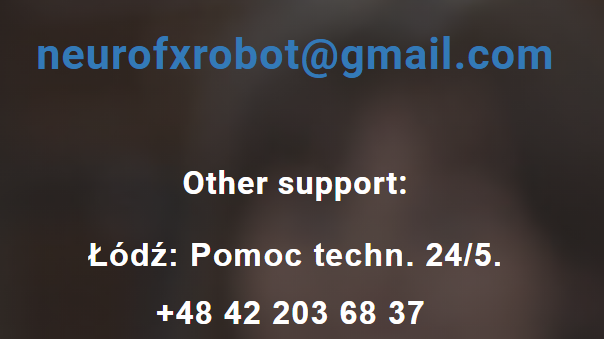 Neuro FX Robot support