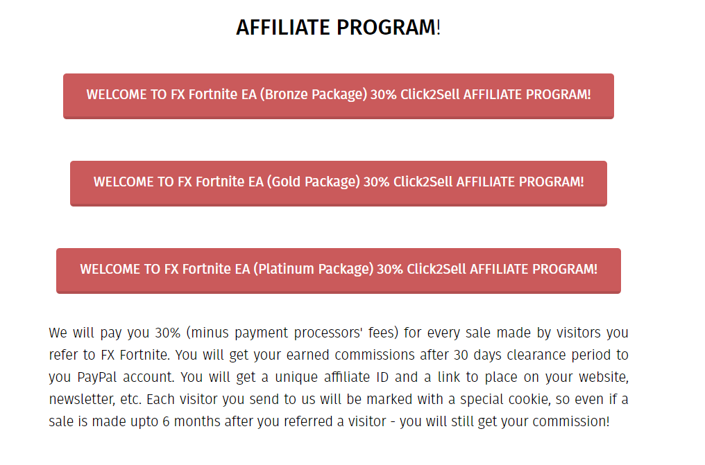 FX Fortnite EA affiliate program