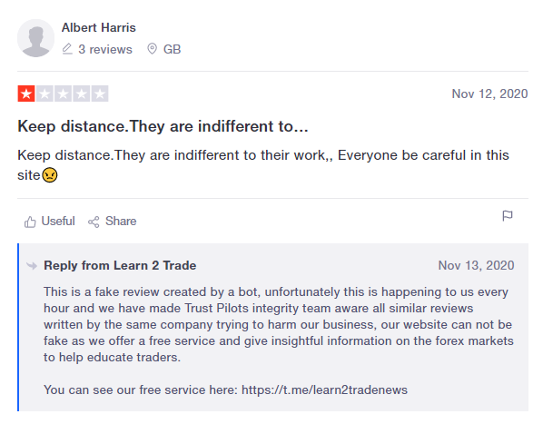 Learn 2 Trade - Customer Reviews