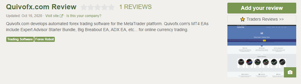 Quivo FX Customer Reviews