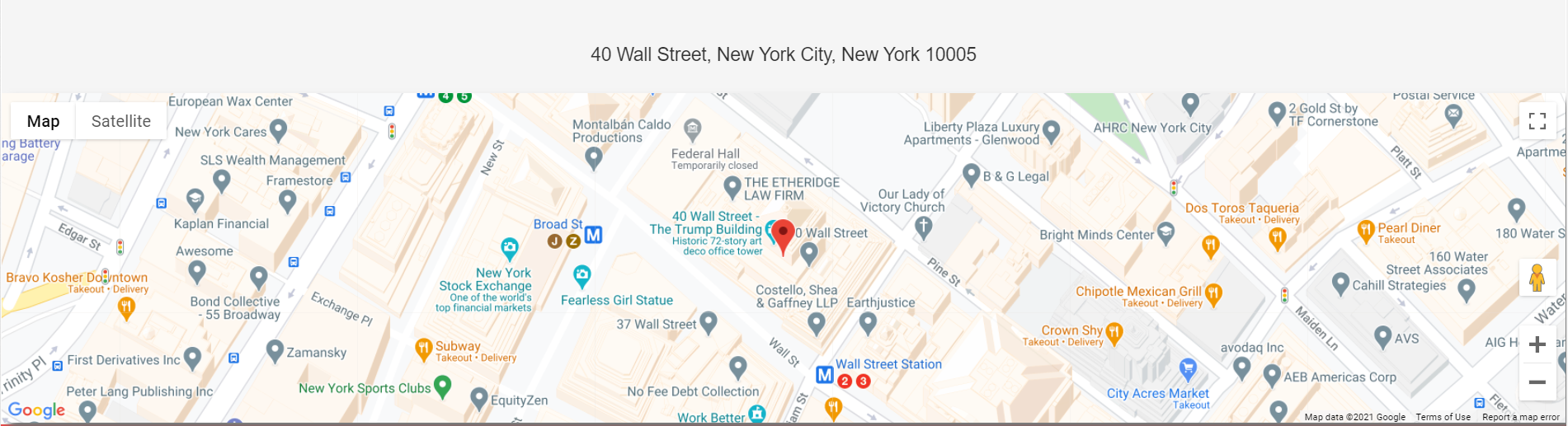 Wall Street Traders Club insisted that they are renting an office on 40 Wall Street in New York City.