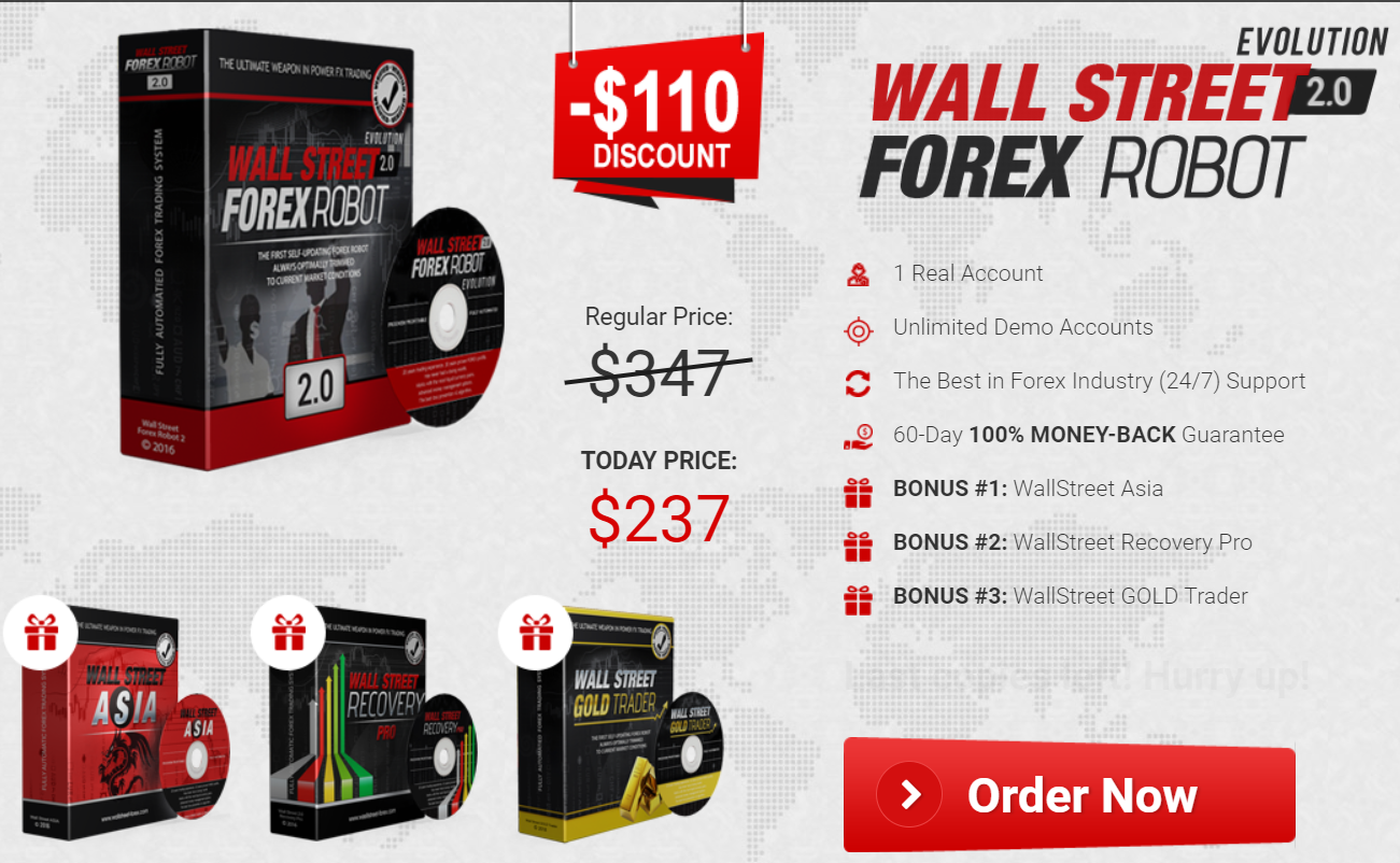 WallStreet Forex Robot Pricing