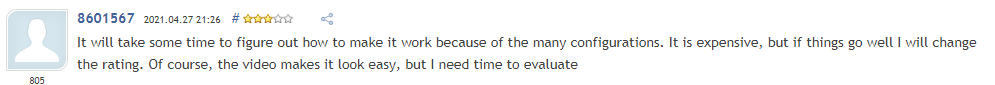 Customer feedback stating that the indicator is difficult to use.