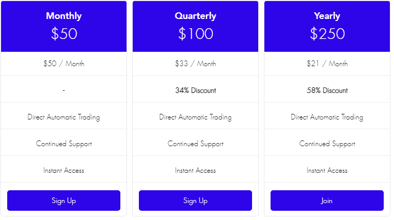 Tip Toe Hippo’s pricing packages.