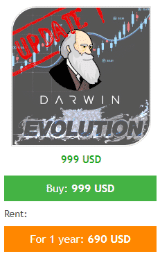 Darwin Evolution’s price according to the mql5 site.