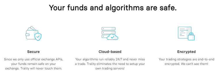 Safety of funds at Trality.